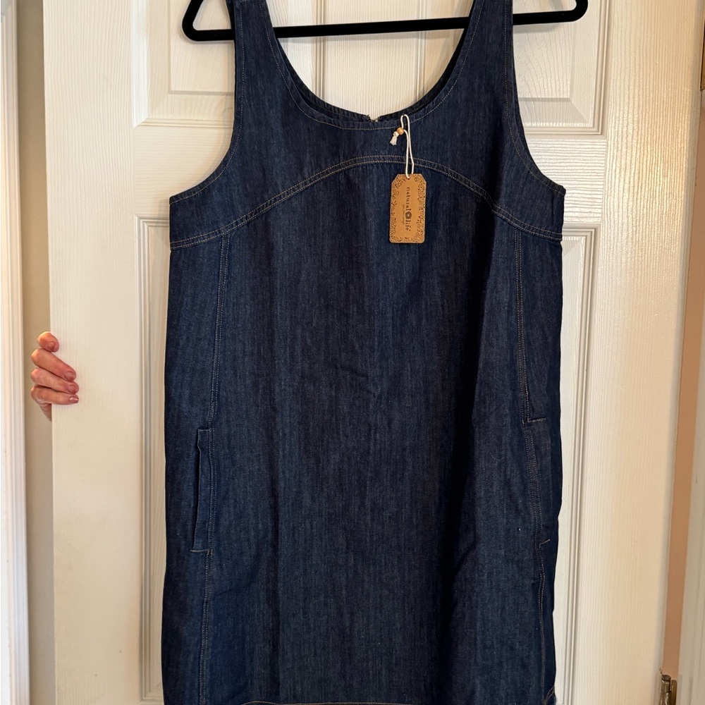 NWT Natural Life Blue Denim Dress - Picture 3 of 3